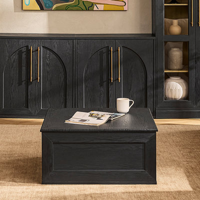 Gracie Oaks Koban Lift Top Coffee Table With Storage, Square Wood Coffee Table, Coffee Table With Easy Lifting Top, Modern Farmhouse Wood Center Table -  99070A31A7ED477CBA81217D262FDB97