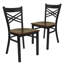 Prompton 'X' Metal Restaurant Chair-1515454592-1515454617