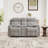 67.32" Wide Manual Reclining Loveseat With Hidden Storage Console And Dual Cup Holders-159108444