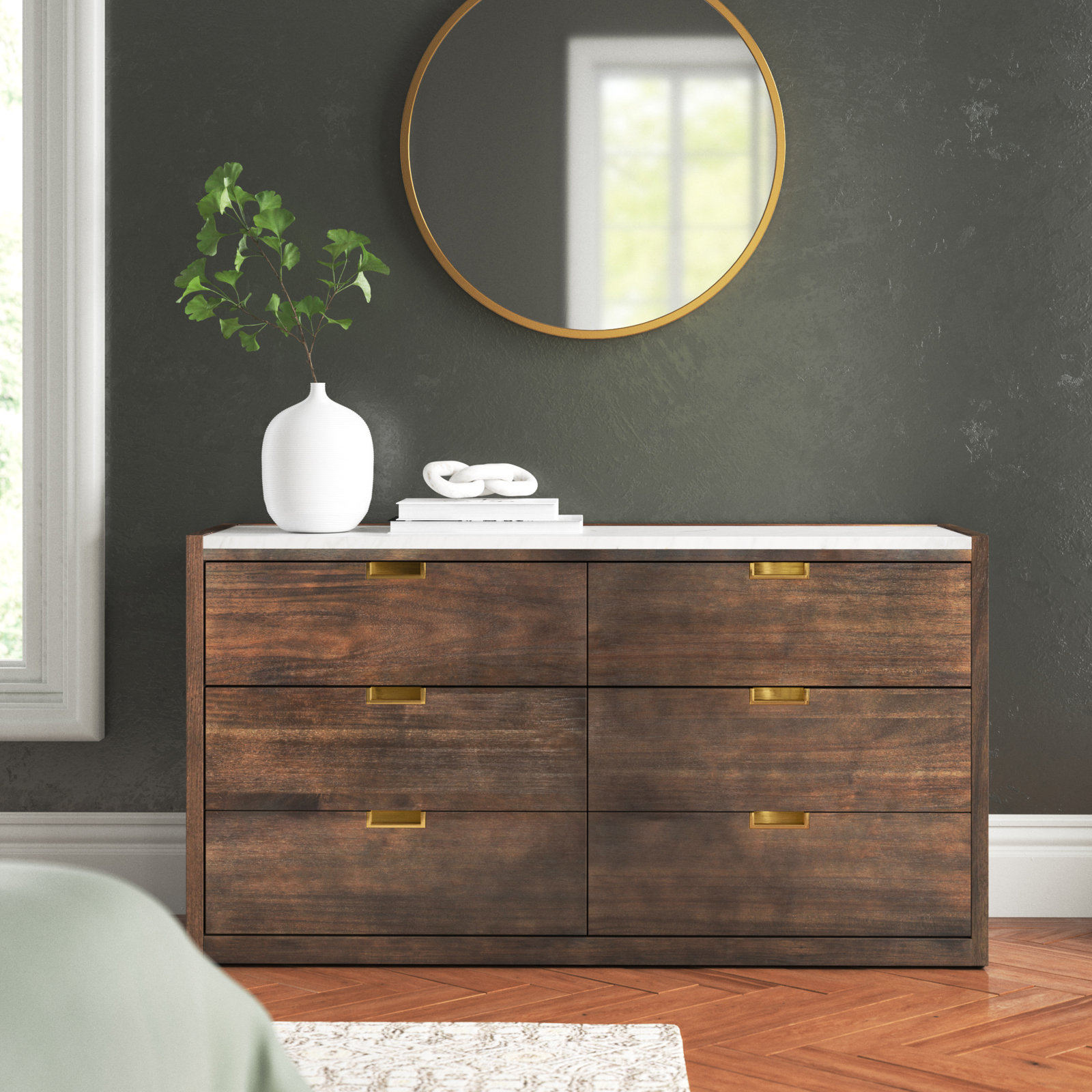 Eliane 56 " Double Dresser, Dark Chocolate