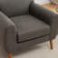Chaise d'appoint rembourrée en similicuir Libero-659820604