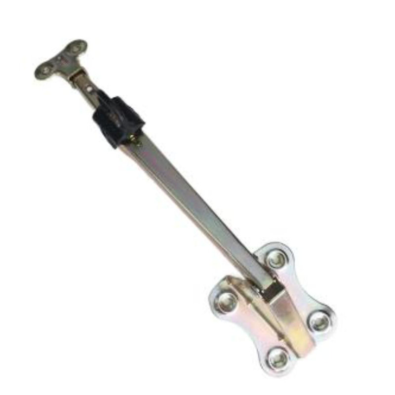 Surface Mount Ajusta Drop Leaf Support with Safety Ring, 3" H x 0.5" W x 10" D