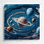 Art mural en métal gris Sci Fi-1307312754