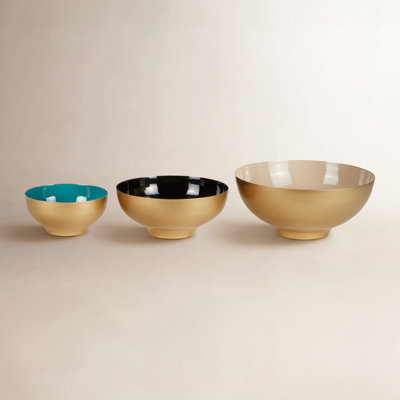 Wally Metal Decorative Bowl 3