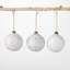 Aldiana 3 Piece Patterned Ball Ornament Set