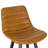 Nellis Upholstered Faux Leather Counter Stool with Solid Wood Frame