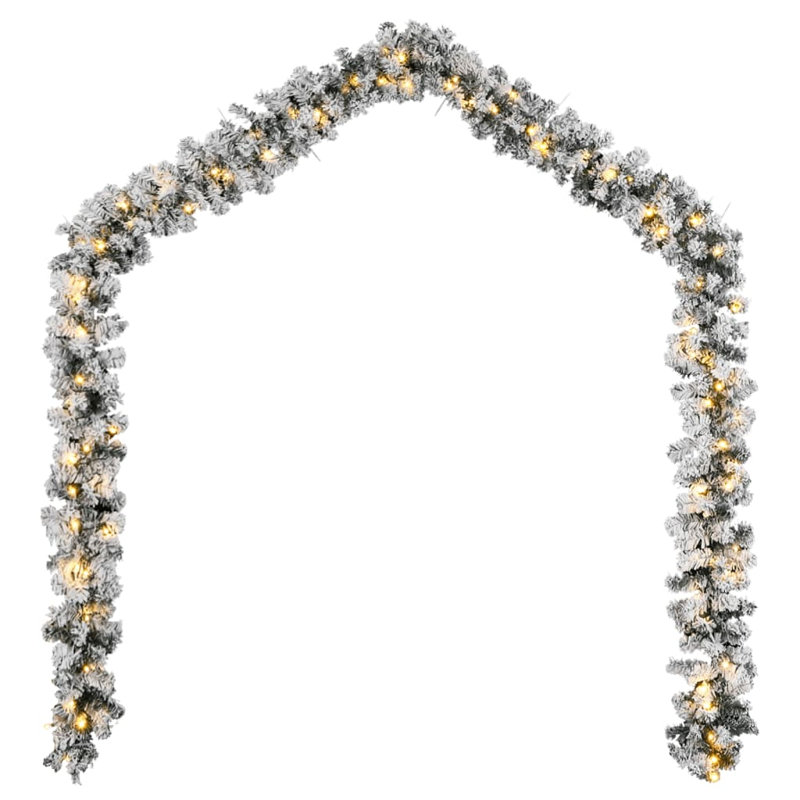 The Seasonal Aisle Christmas Garland With LED Lights M PVC