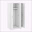Armoire spacieuse à 3 portes avec miroir et options de rangement polyvalentes
