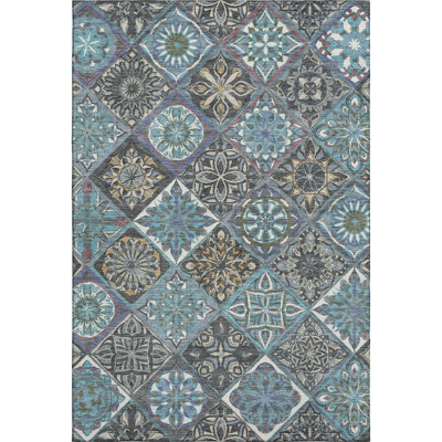 Premium Machine Washable Mayfield AMF2256 Panels Rug