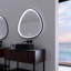 32 po x 32 po Miroir gris