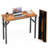 Small Computer Desk Folding Table - 35.8" Foldable Office Desk, No Assembly, Perfect For Small Spaces In Bedroom, Dorm, Or Apartment, Portable Mini Desk Or Study Table With Compact Design, Brown