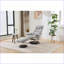 Fauteuils inclinables, fauteuil inclinable pivotant à 360 ° avec repose-pieds, massage à 5 points et amp; Chauffage, gris ardoise | Tissu chenille