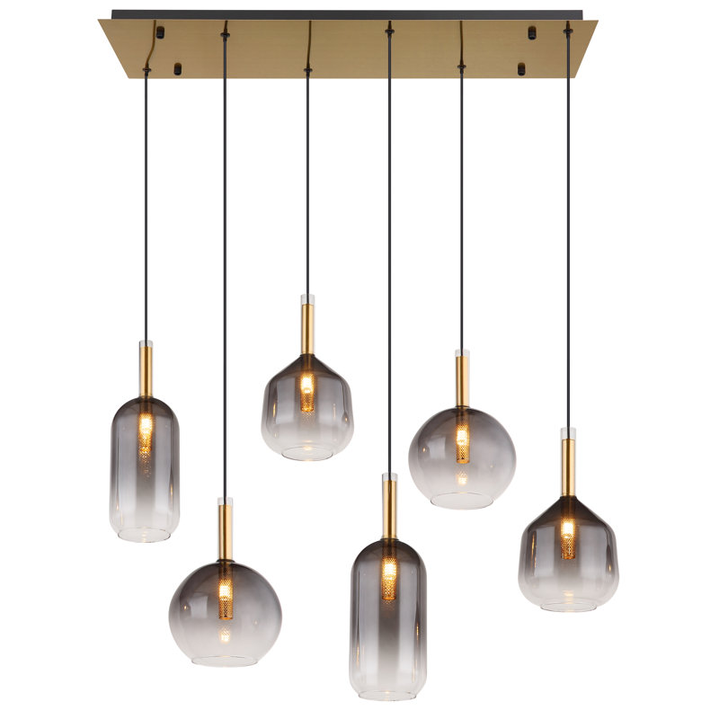 6 - Light Brass Pendant