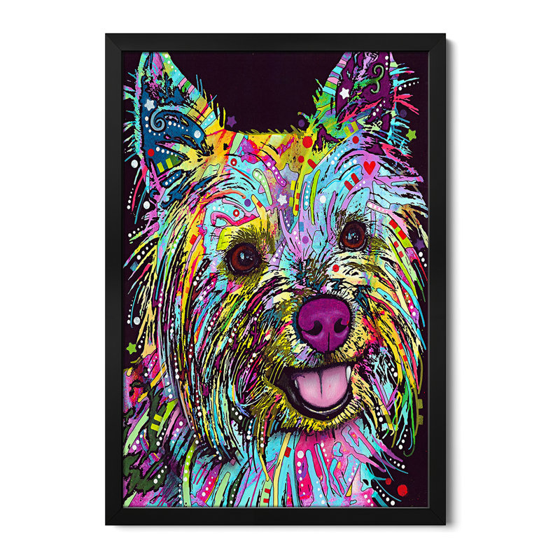 Affiche Yorkie par Dean Russo, H 16 po x l 24 po