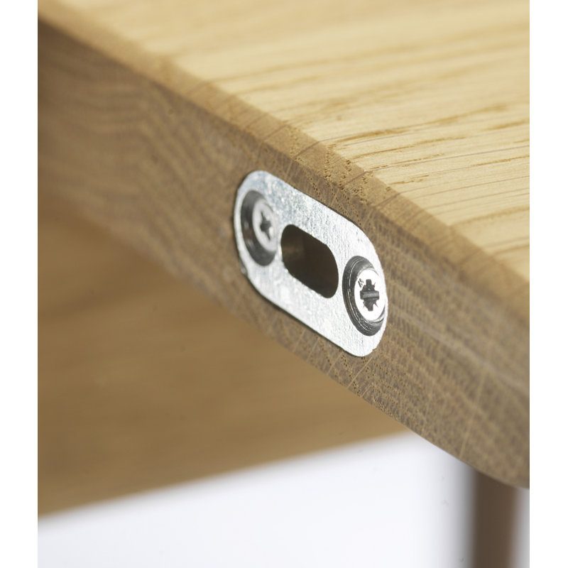Bjork Solid Oak Dining Table, 29.13”H x 110.24”L x 39.37”W, Nature