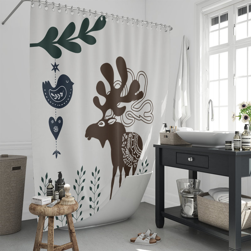 Shower Curtain, 70"H x 90" W