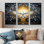 «Celestial Dove Bringing Peace» - ensemble d'art mural colombe