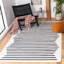 Mando Handmade Cotton Ivory/Black Rug-490218559
