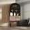 Multi-functional bookcase with flower pattern