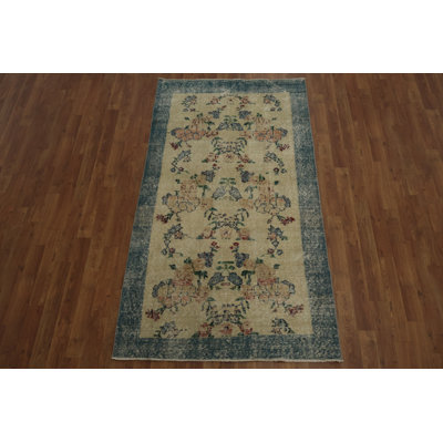 Vintage Distressed Turkish Rug 4x6