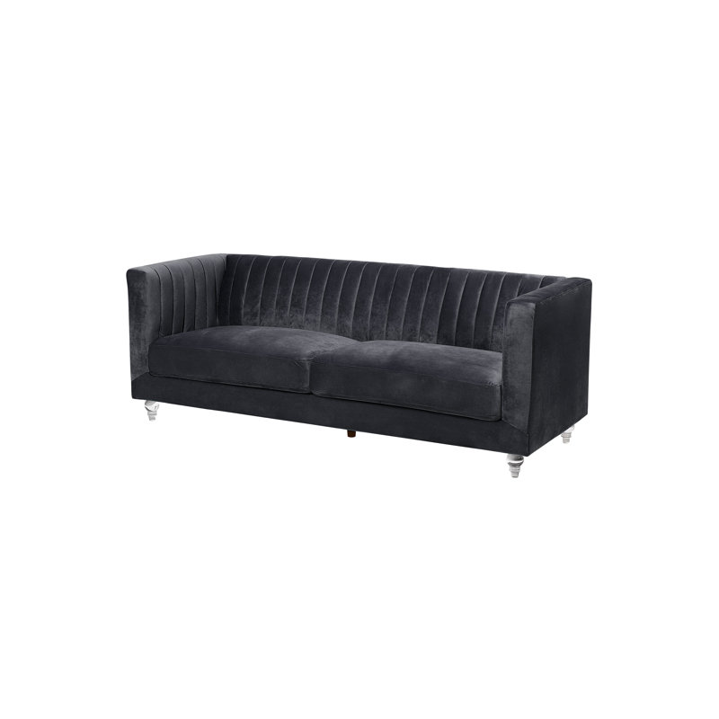 Rye Velvet Sofa, Black
