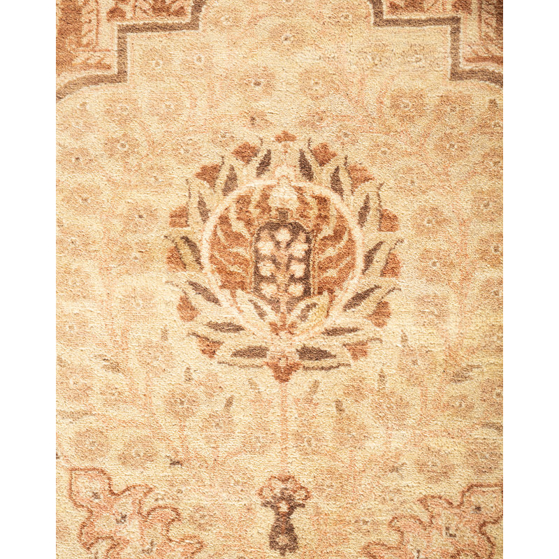 Tapis unique en laine noué à la main 8 pi 2 po x 9 pi 10 po nouvel âge Hayner