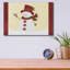  «Snowman 2» par Erin Clark, art mural en verre acrylique, 36 po x 24 po-1320642588