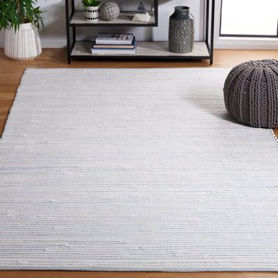 Striped Cotton Flatweave Area Rug