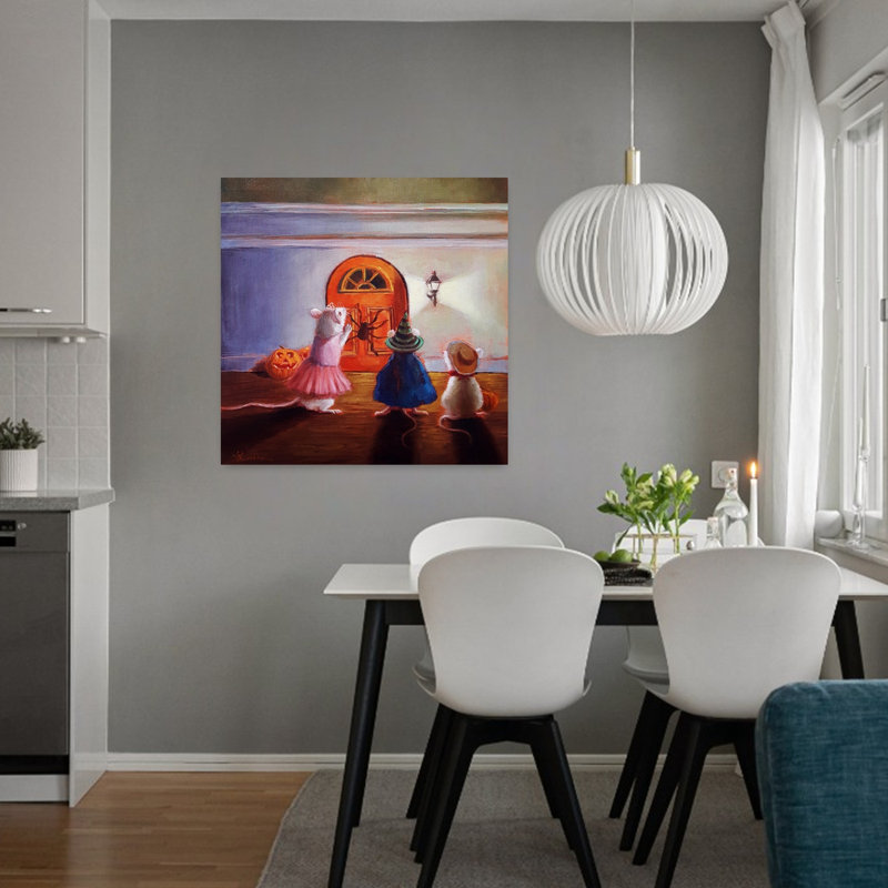 «After Hour Trick Or douceur», art contemporain, H 32 po x l 32 po