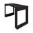Weston Modern Home Office Writing Desk with Storage Shelves 