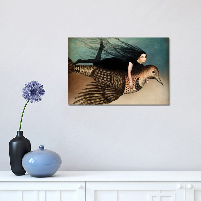 «Back to Earth II» par Catrin Welz-Stein - impression d'art graphique, H 12 po x l 18 po x 1,5 po, Toile tendue, Pas de tapis