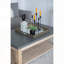 Table basse rectangulaire avec surface en béton et structure en bois