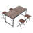 Bujare 4 - Person Patio Dining Set with Rectangular Table