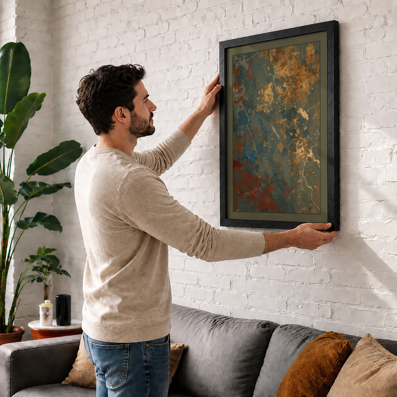 Rust and Decay Industrial - Framed Print, Walnut, A1 - 84.1 x 59.4 cm
