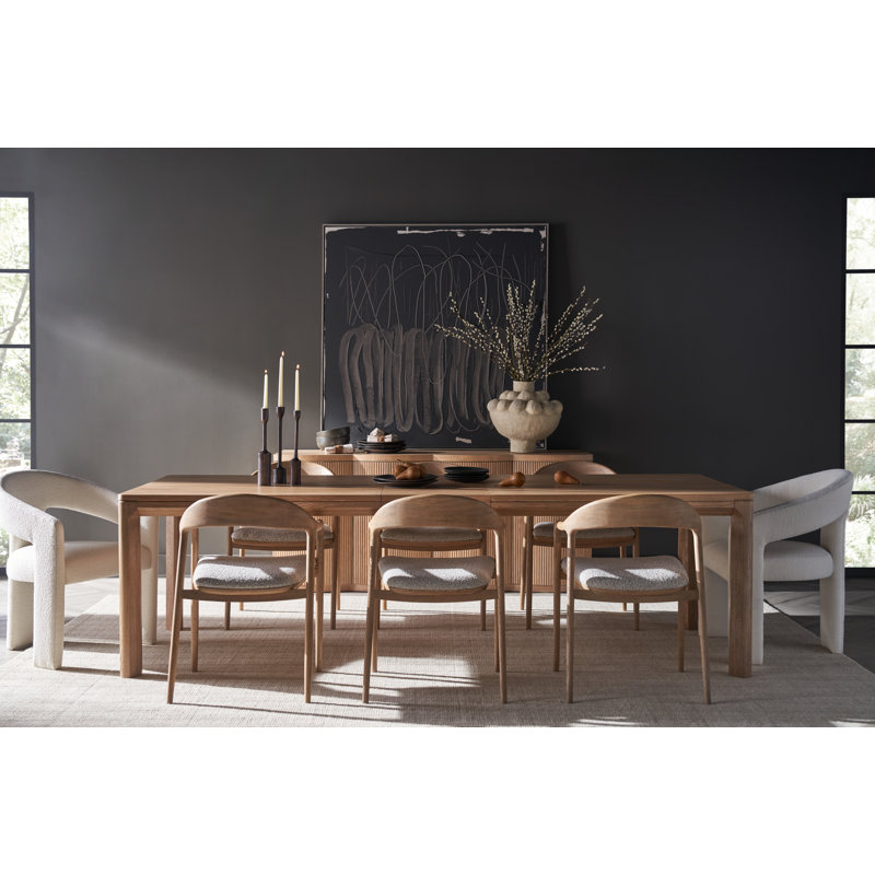 Modern Upholstered Arm Chair, Light Brown