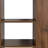 70.87" H Display Storage Cabinet , 4-Tier Shelf, 3 Side Drawers & 4 small display shelves , Modern Wooden Tall Bookshelf Bookcase for Living Room Home Office-1519838306