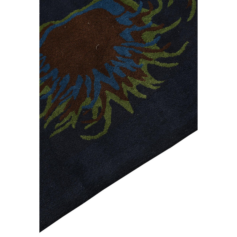 Square Otto Navy Blue Rug