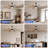 72 Inch Large Ceiling Fan With Led Light 8 Abs Blades Smart Remote Control-295461166