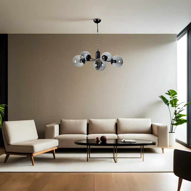 Chandle Chandelier, Fume/Black