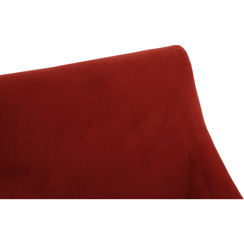 Shea Fabric Upholstered Armchair, Bella Rouge Red