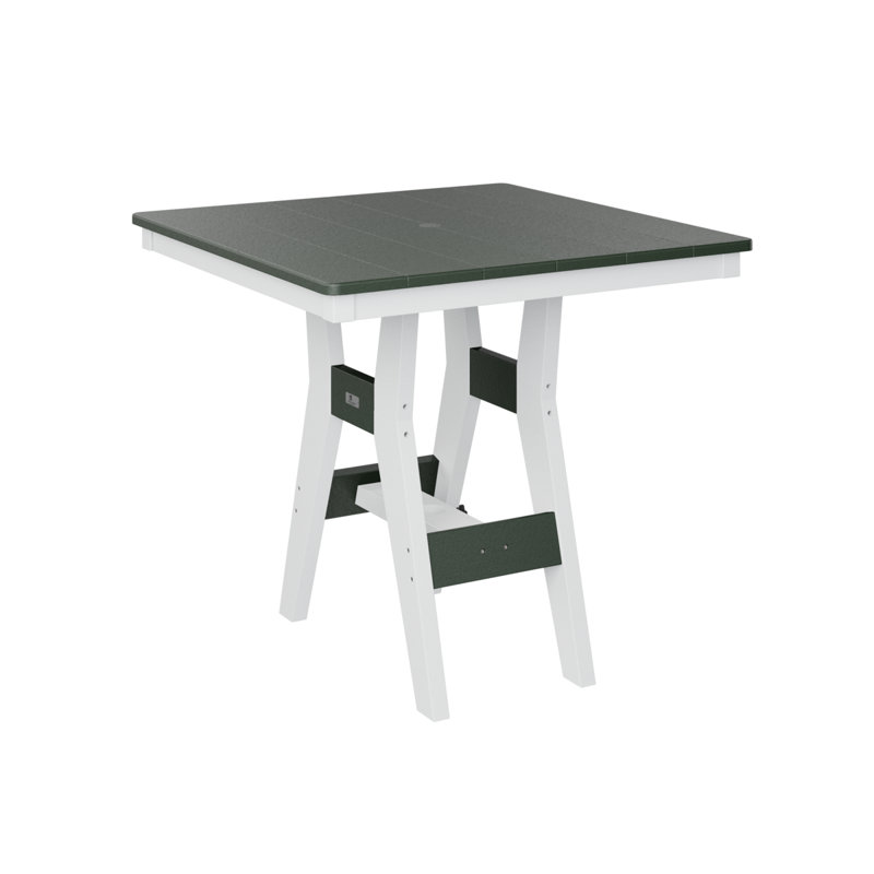 Table de bar berlinoise berlinoise, H 30,37 po x l 33 po x P 33 po, Bleu Aruba