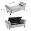 Banc de rangement en velours Bentlee -1426411806