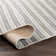 Orman Striped Charcoal Indoor / Outdoor Use Area Rug