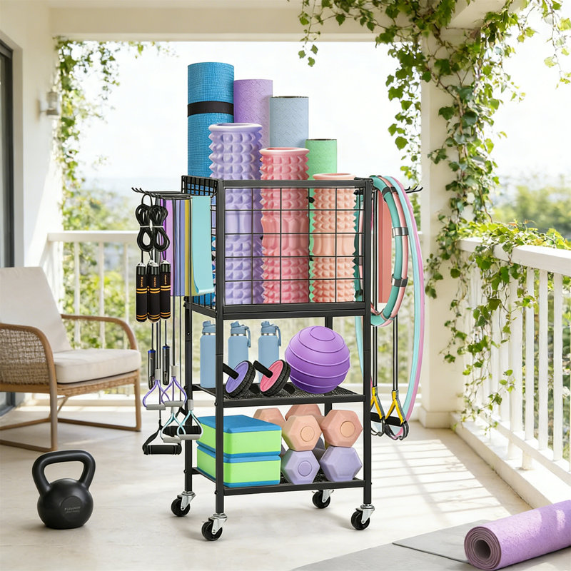 Steel Sports Rack, Black