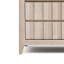 Commode large Vasu, 6 tiroirs de rangement, bois d'hévéa massif blanc délavé