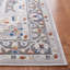 Tapis oriental en polypropylène / polyester tissé à la machine en gris / bleu-1325718434