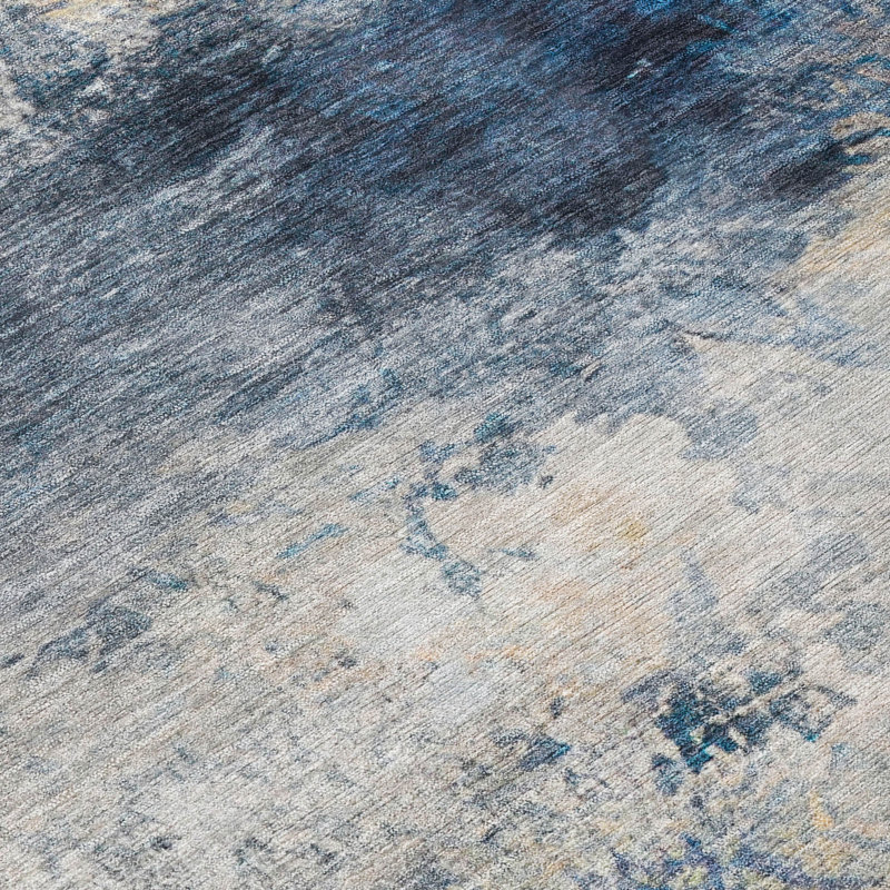 Machine Washable Indoor/Outdoor Chantille ACN2881 Abstract Rug, Baltic, 9' x 12'