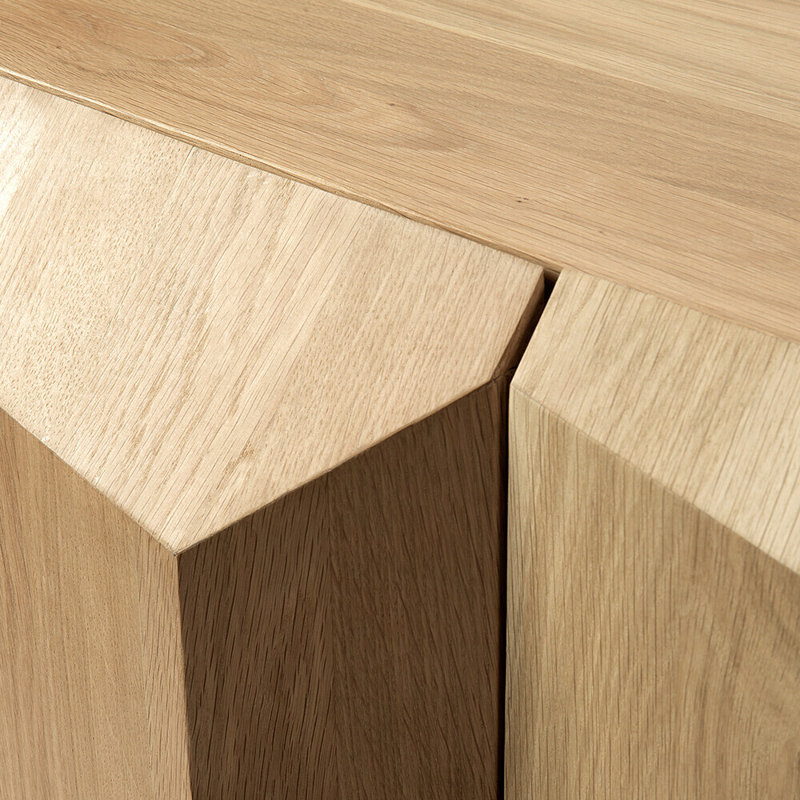 Stairs 78.7'' W Solid Wood Sideboard