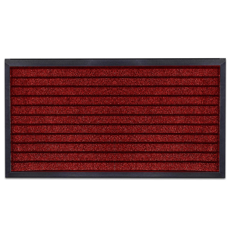 Heavy Duty Dirt Trapper Door Mat & Hallway Runner – Non-Slip Indoor Outdoor Washable Rubber Backed Entrance Mat