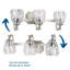 Éclairage pour meuble-lavabo à intensité variable Aadian-608697990
